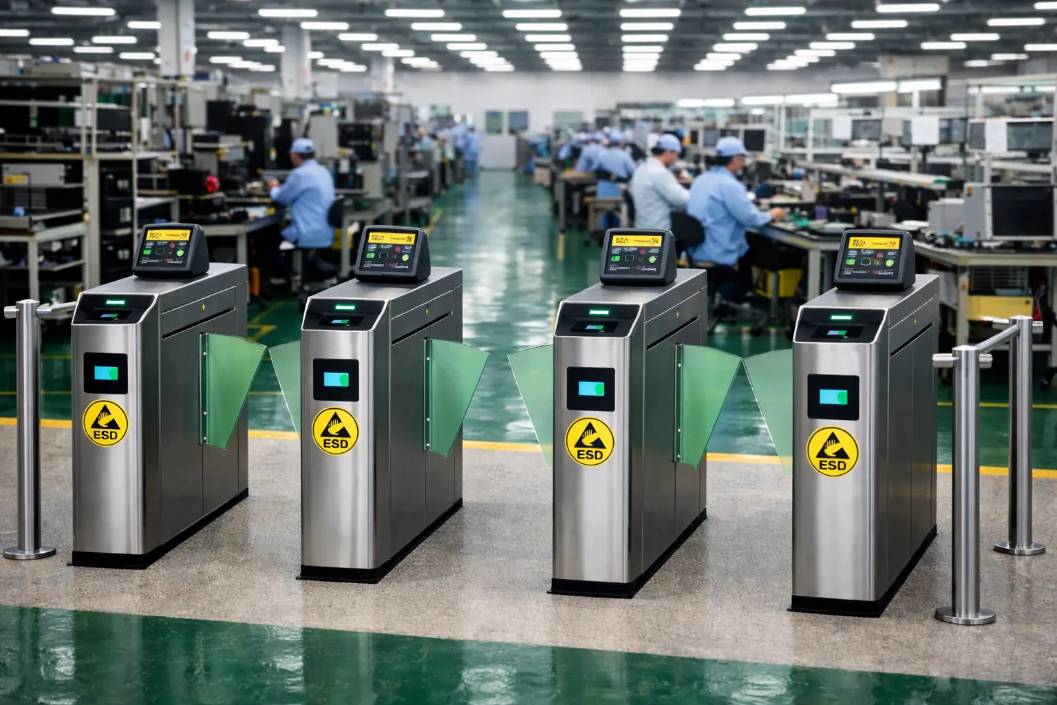 ESD Flap Barrier Gate