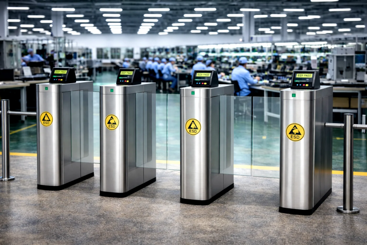 ESD Full Height Flap Barrier Gate