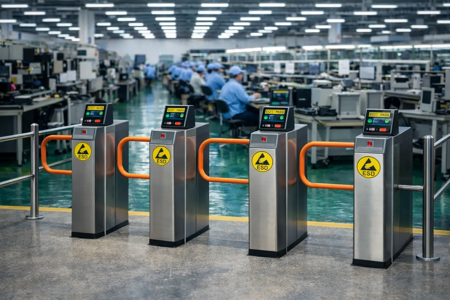 ESD P-Type Access Gate