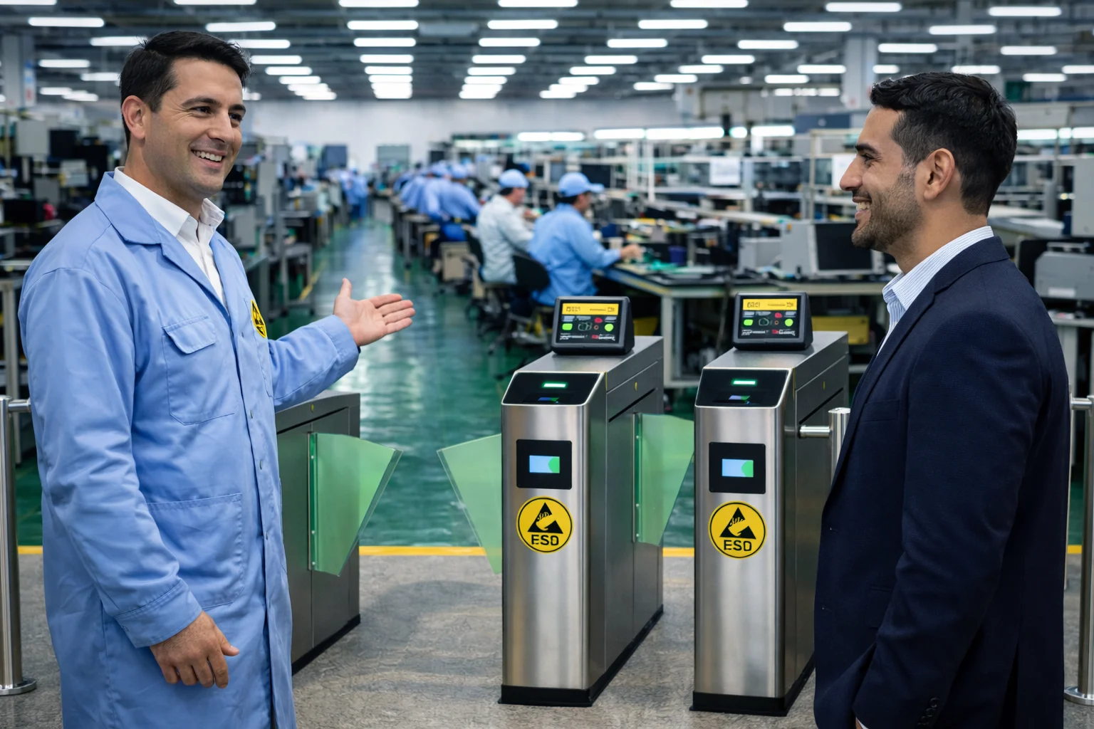 ESD Flap Barrier Gate