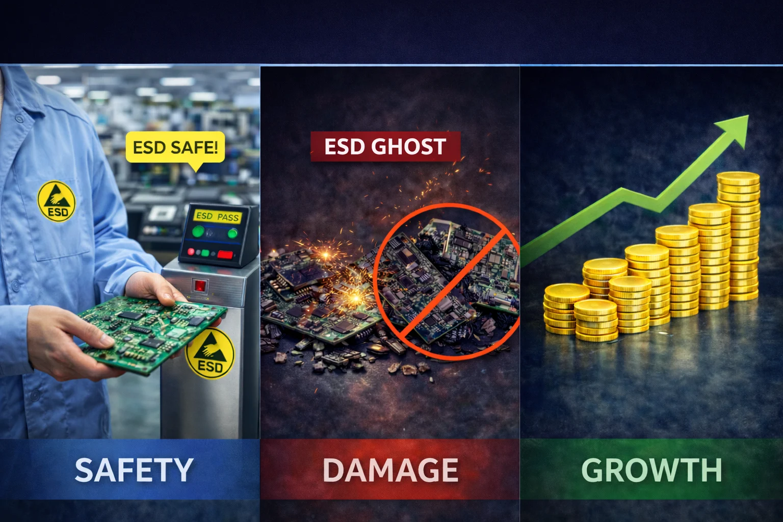 ESD P-Type Gate Benefits